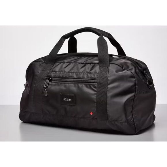 State FRANKLIN WEEKENDER / Gym Nylon Bag in Black/ Pristine - Picture 2 of 8